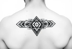 armband geometric tattoo idea