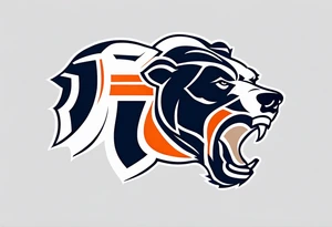 Small Chicago bears tattoo tattoo idea