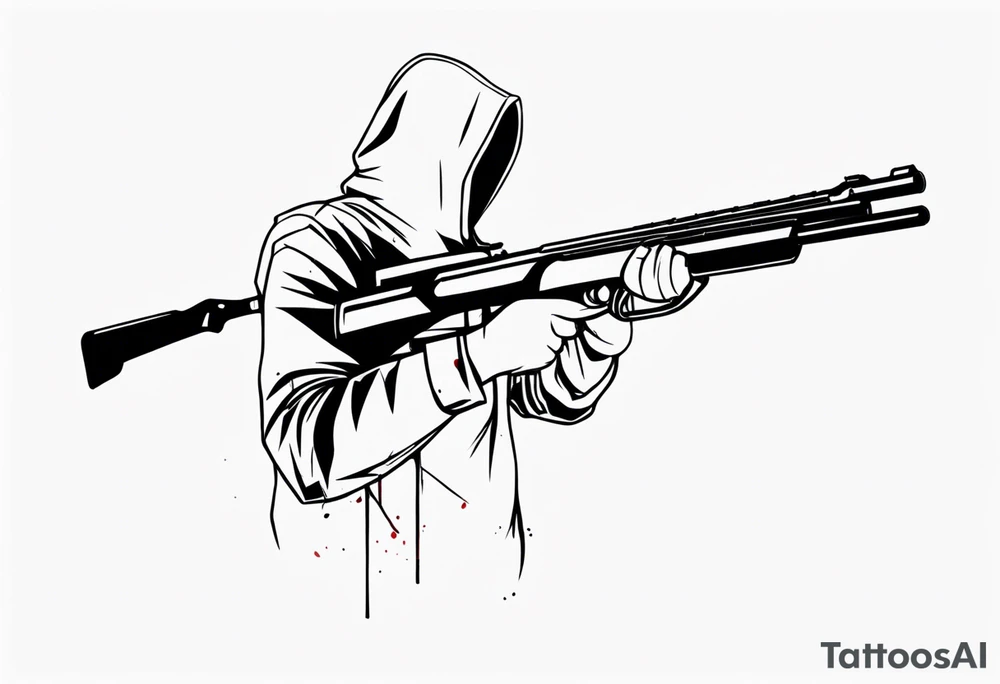 Anonymous with shotgun tattoo idea