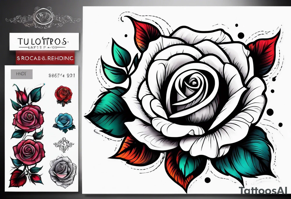 Roses on shoulders tattoo idea