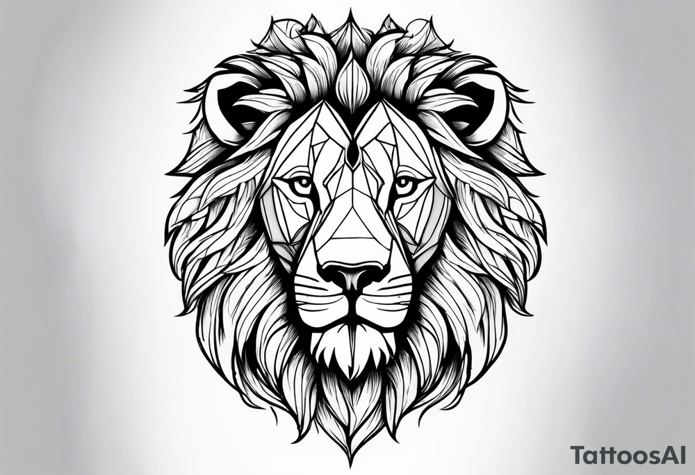 German shepherd dog walking in a forest tattoo idea