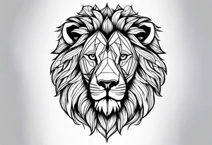 German shepherd dog walking in a forest tattoo idea