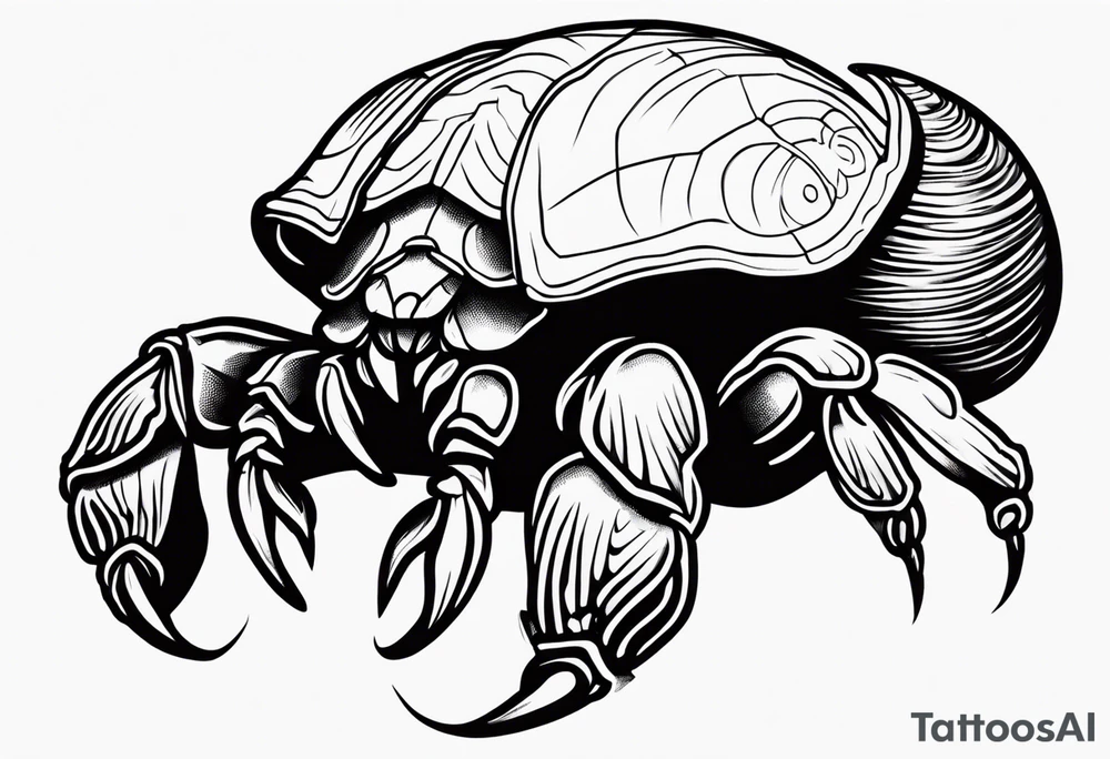 hermit crab tattoo idea