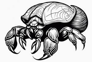 hermit crab tattoo idea