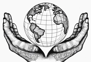 Gods strong hands holding the earth 🌎 tattoo idea
