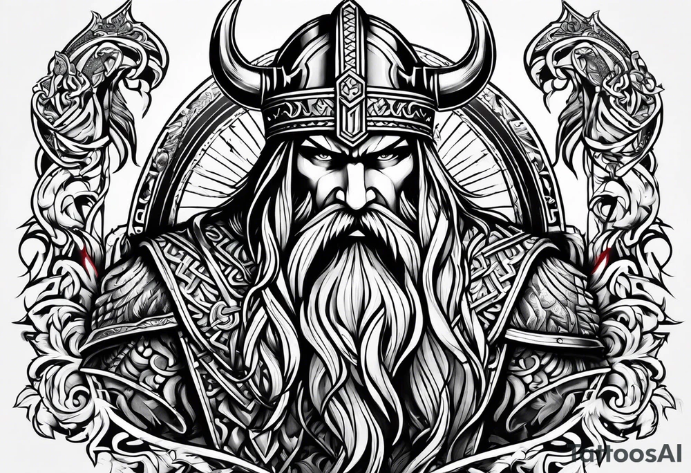 Valhalla viking tattoo idea