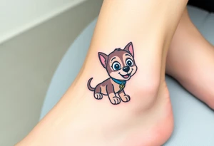 paw patrol tattoo idea