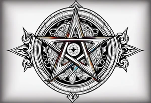 Sigil pentagram tattoo idea