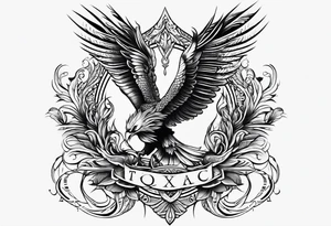 Phoenix mexican style tattoo idea