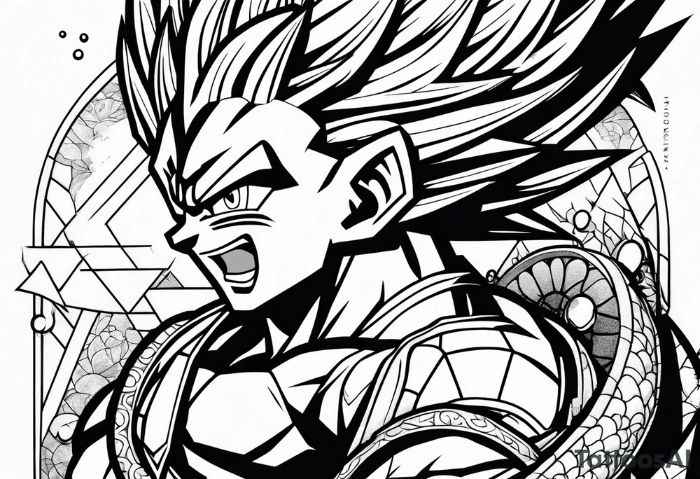 Dragon ball z sleeve tattoo idea