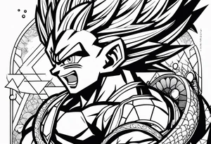 Dragon ball z sleeve tattoo idea