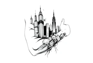 New York theme tattoo for women tattoo idea