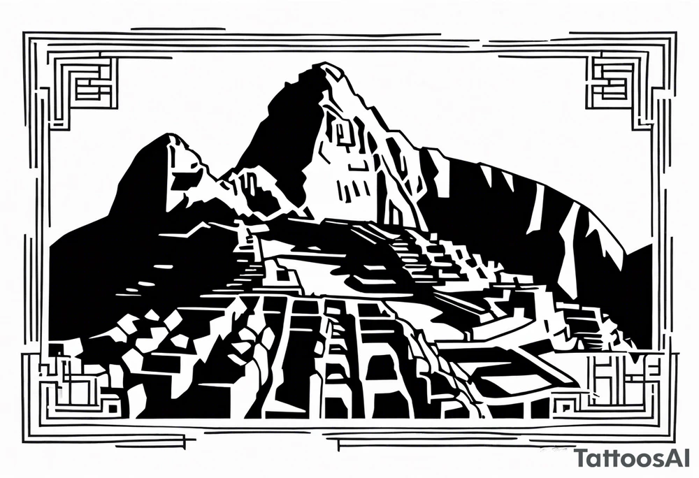 Machu Picchu tattoo idea