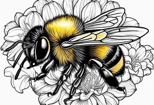 bumble bee tattoo idea