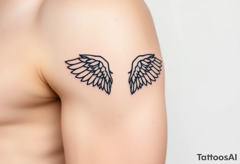 angel wings tattoo idea
