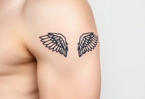 angel wings tattoo idea
