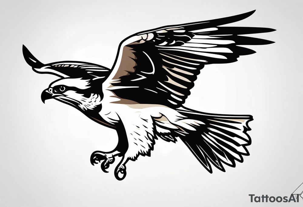 osprey diving tattoo idea