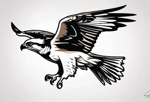 osprey diving tattoo idea