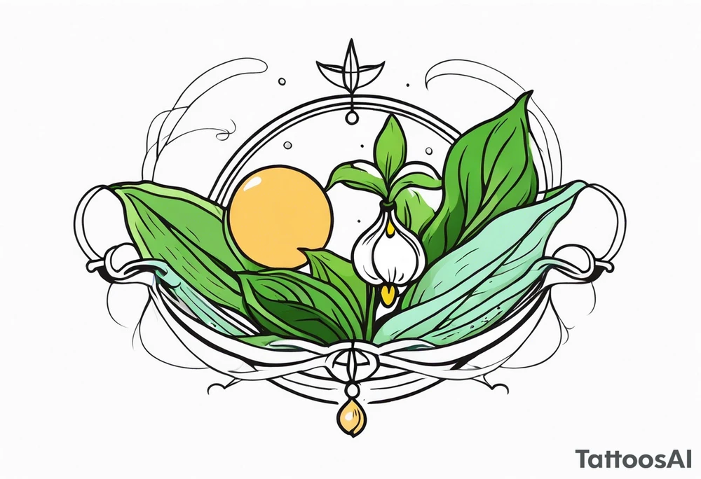 Lilly of the valley and Saturn tattoo idea
