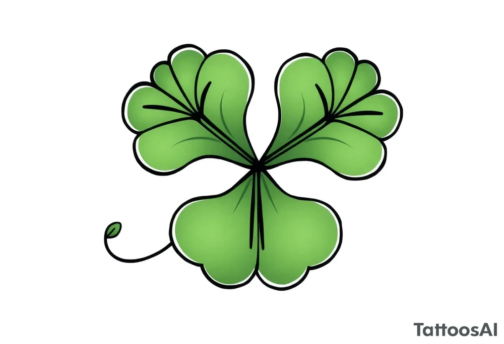 4 leaf clover tattoo idea