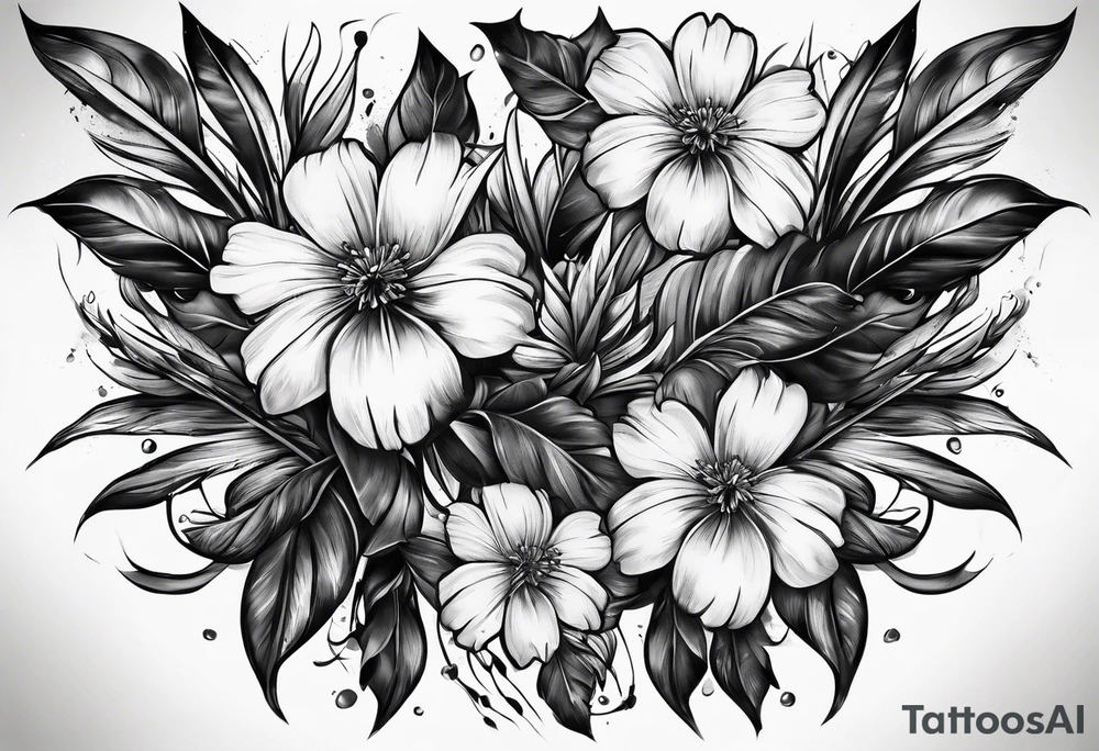 crossed paintbrushes tattoo idea