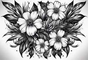 crossed paintbrushes tattoo idea