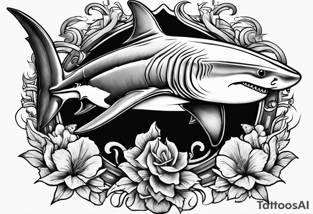 Hammerhead shark tattoo idea