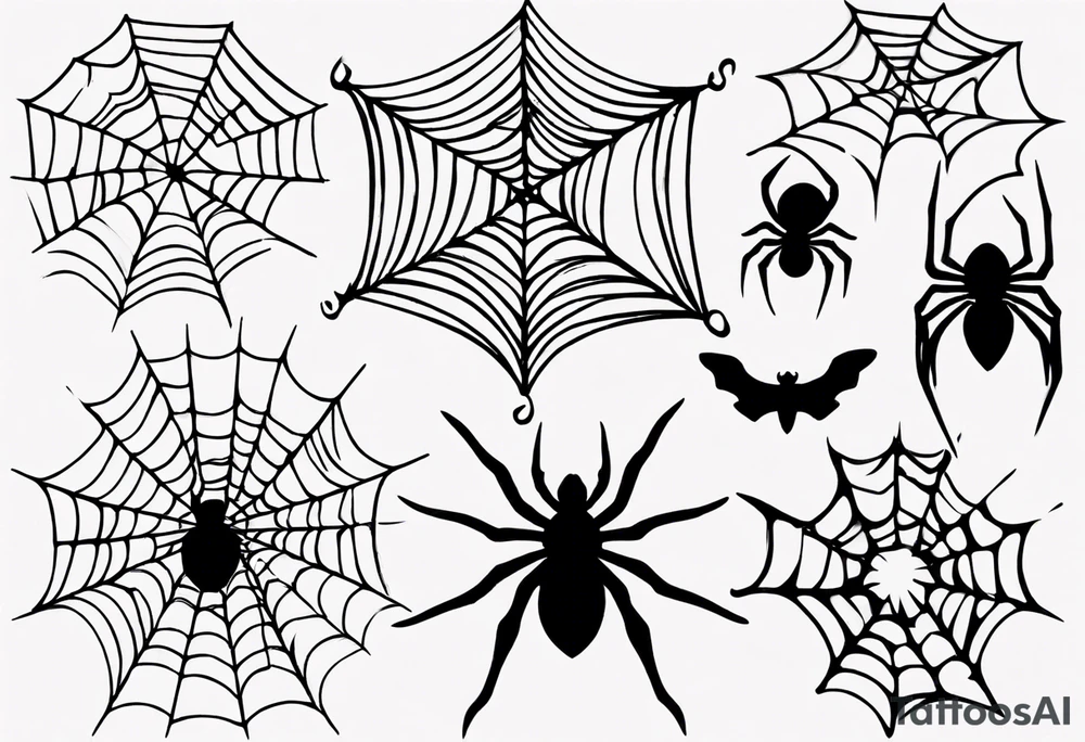 Spiderweb tattoo idea