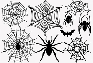 Spiderweb tattoo idea
