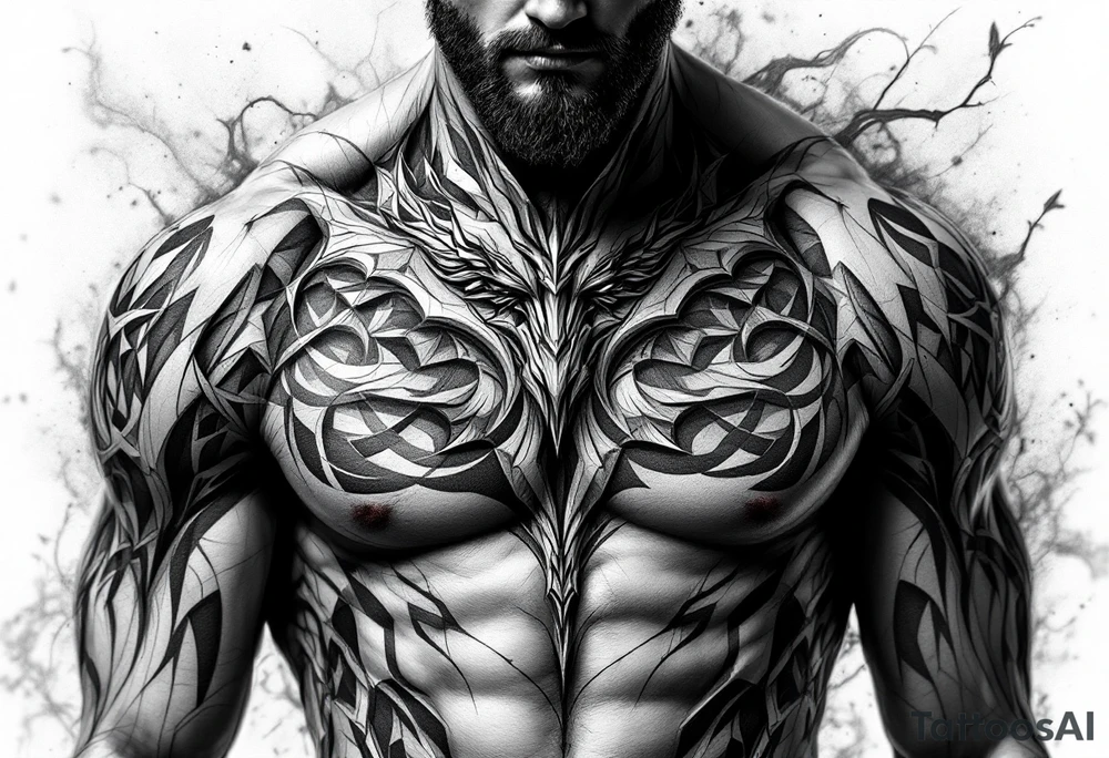 Mythology,men body tattoo idea