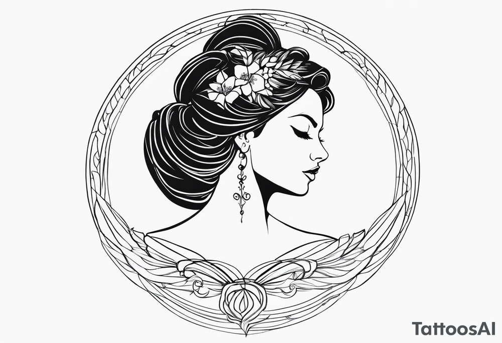 poetisa sapho de lesbo tattoo idea