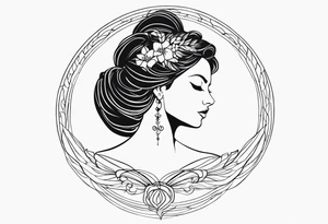 poetisa sapho de lesbo tattoo idea