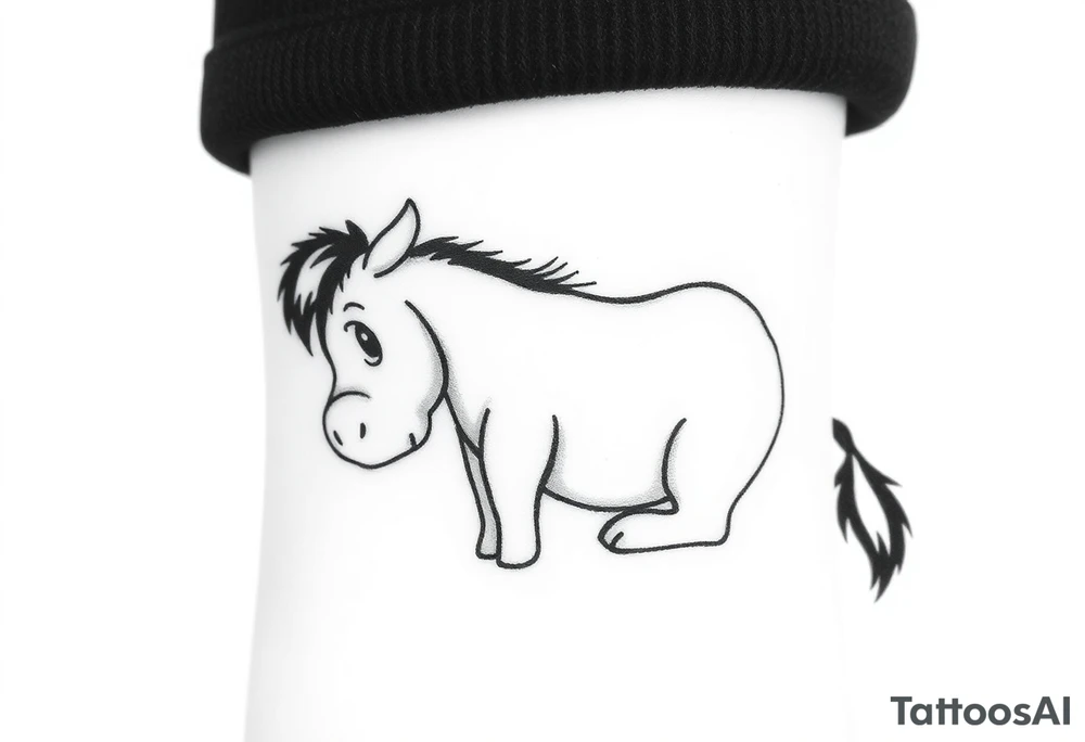 Cute Eeyore wrist tattoo tattoo idea