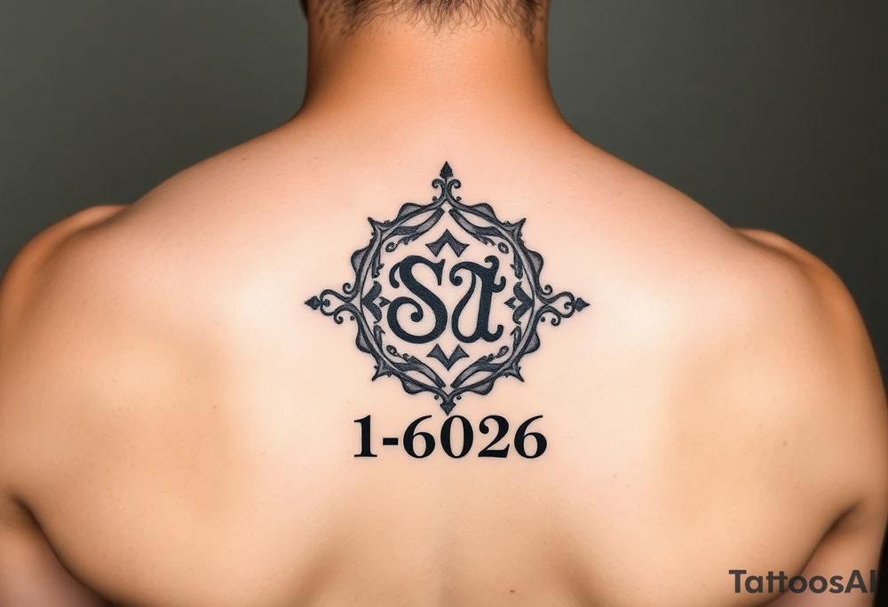Soul mate symbol with ESA & CSA that a wedding date 1-62026 tattoo idea