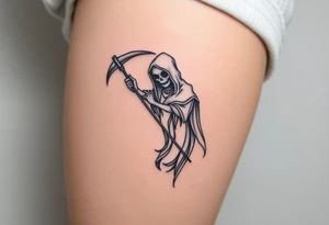Queen, reaper, scary, pretty tattoo idea