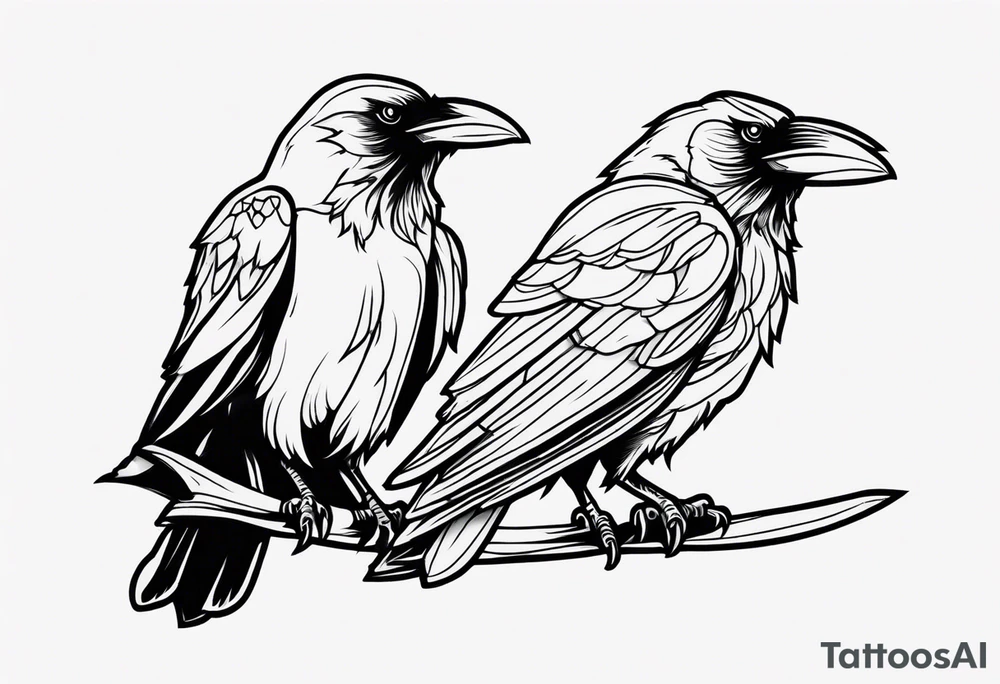 three ravens tattoo idea