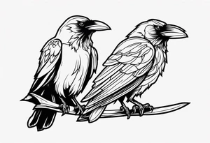 three ravens tattoo idea
