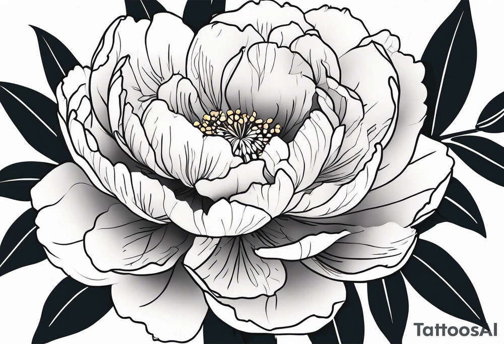 Peoniea tattoo idea