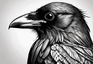 raven tattoo idea