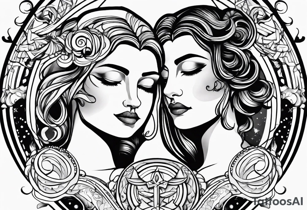 Gemini zodiac tattoo tattoo idea