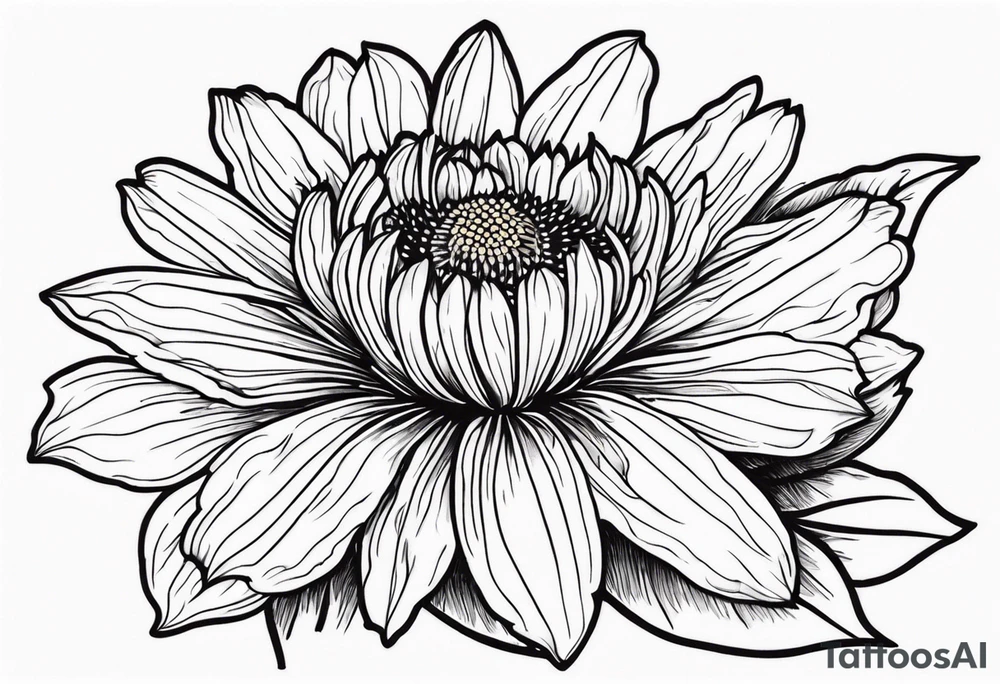 Indian blanket flower tattoo idea