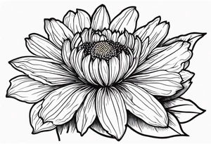 Indian blanket flower tattoo idea