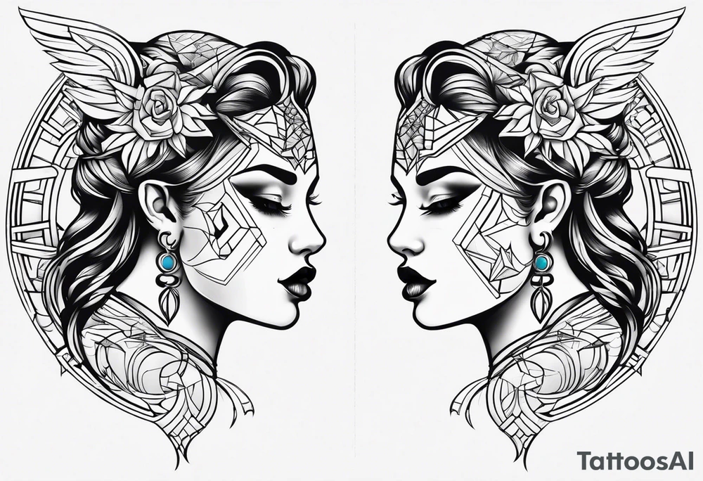 Gemini tattoo idea