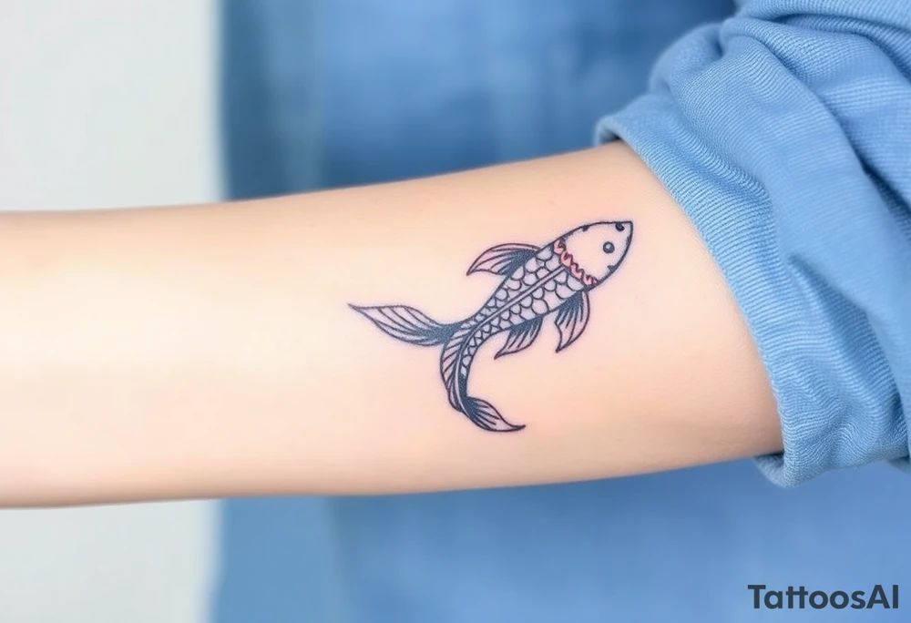 Koi fish tattoo idea
