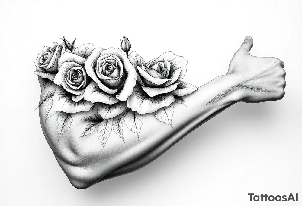 roses tattoo idea
