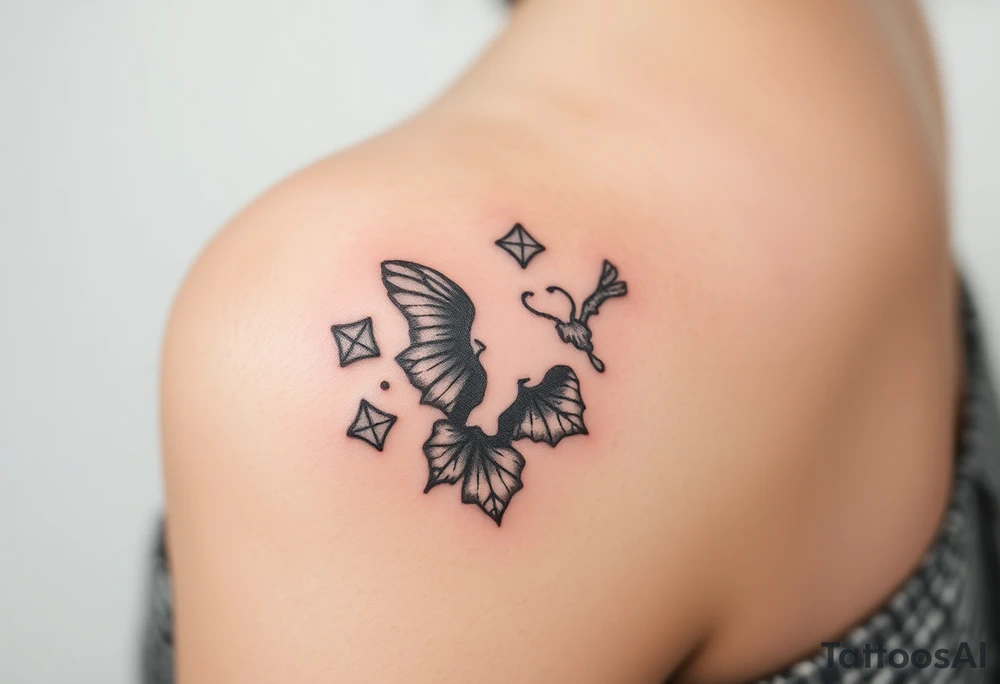 Can you design me a tattoo that represents a woman whose life has been shattered by broken trust, infidelitty, and alcoholism. But everyday she’s working at putting the pieces back together and is held together by her son, and hope for the future tattoo idea
