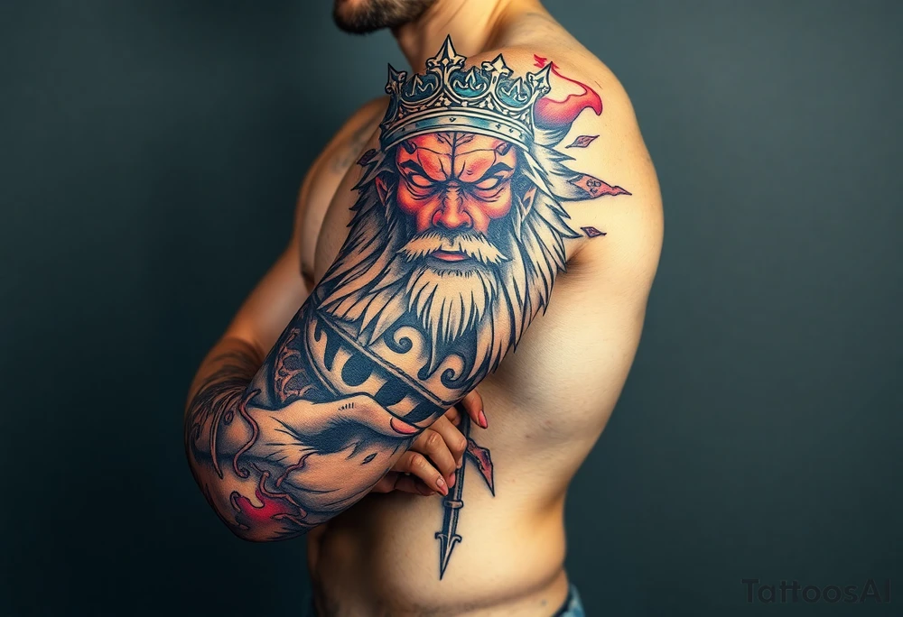 king tattoo idea