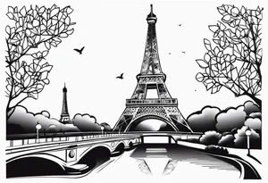 Eiffel  tower tattoo idea