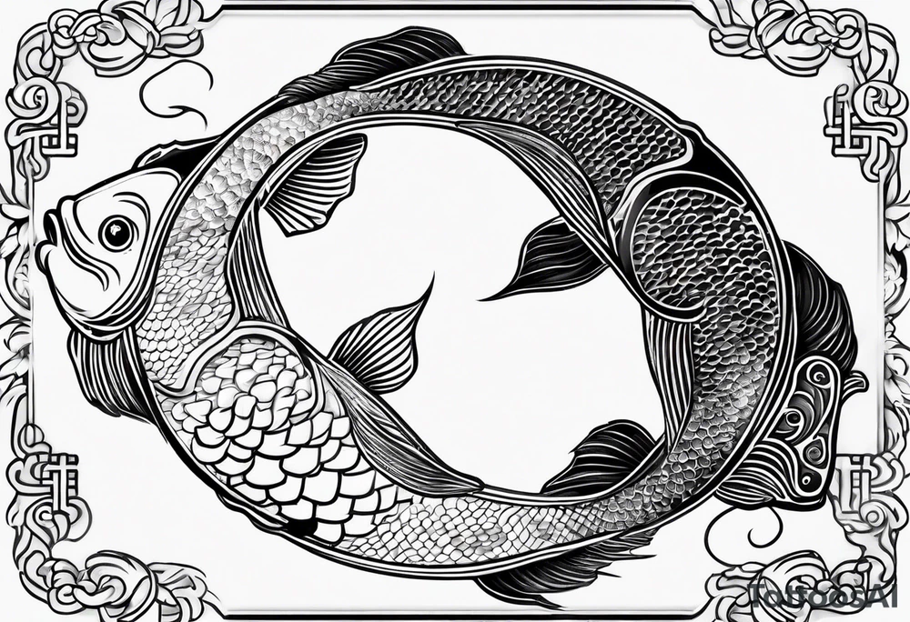 Koi fish yin and yang tattoo idea