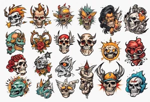 1980 cartoon compilation tattoo idea